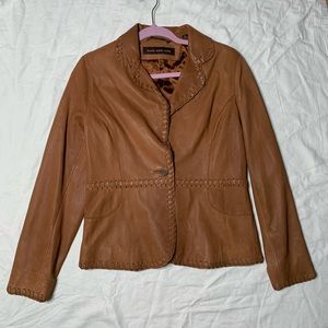 Marc New York Leather Western Style Jacket